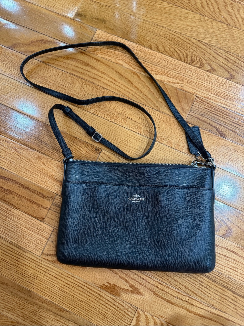 Coach Black Saffiano Leather Crossbody Bag
